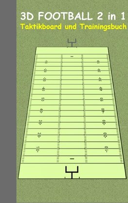 3D Football 2 in 1 Taktikboard und Trainingsbuch