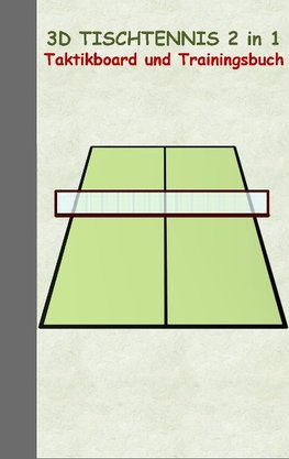 3D Tischtennis 2 in 1 Taktikboard und Trainingsbuch