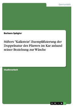 Stifters "Kalkstein".Exemplifizierung der Doppelnatur des Pfarrers im Kar anhand seiner Beziehung zur Wäsche