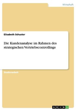 Die Kundenanalyse im Rahmen des strategischen Vertriebscontrollings