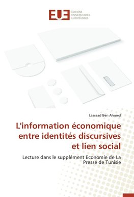 L'information économique entre identités discursives et lien social