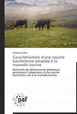 Caractérisation d'une souche bactérienne adaptée à la mamelle bovine