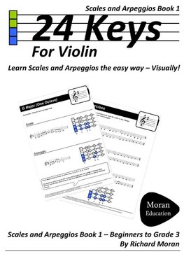 24 Keys Scales and Arpeggios for Violin - Book 1