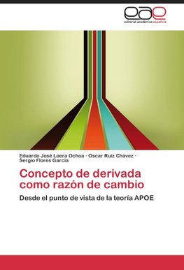 Concepto de derivada como razón de cambio