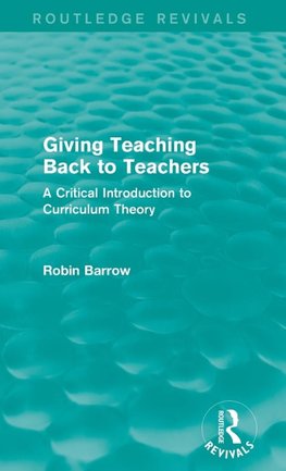 Giving Teaching Back to Teachers