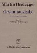 Gesamtausgabe Abt. 2 Vorlesungen Bd. 27. Einleitung in die Philosophie