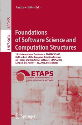 Foundations of Software Science and Computation Structures