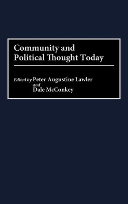 Community and Political Thought Today