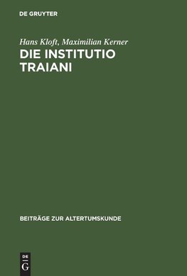 Die Institutio Traiani