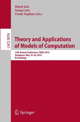 Theory and Applications of Models of Computation