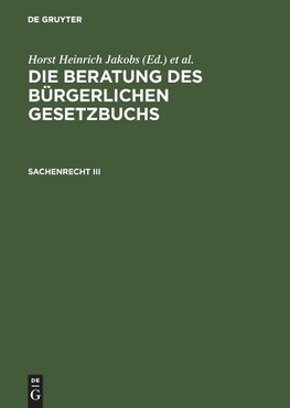 Sachenrecht III