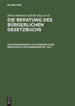 Einführungsgesetz zum Bürgerlichen Gesetzbuch und Nebengesetze