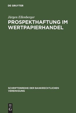 Prospekthaftung im Wertpapierhandel