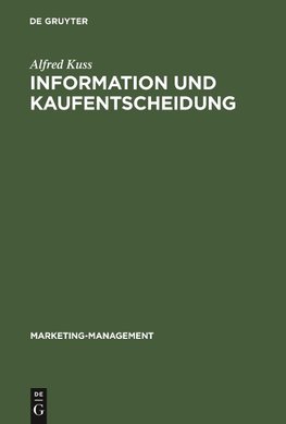 Information und Kaufentscheidung