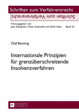 Internationale Prinzipien für grenzüberschreitende Insolvenzverfahren