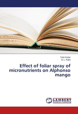 Effect of foliar spray of micronutrients on Alphonso mango