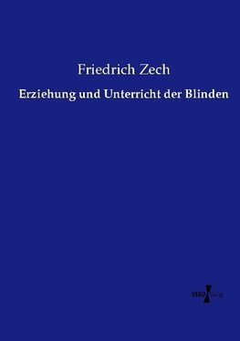 Erziehung und Unterricht der Blinden