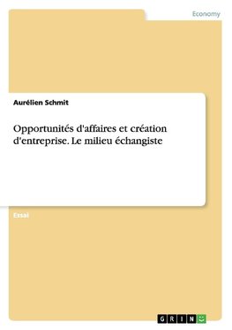 Opportunités d'affaires et création d'entreprise. Le milieu échangiste