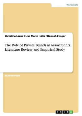 The Role of Private Brands in Assortments. Literature Review and Empirical Study