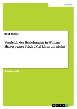 Vergleich der Beziehungen in William Shakespeares Stück "Viel Lärm um nichts"