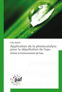 Application de la photocatalyse pour la dépollution de l'eau