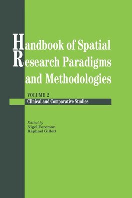 Handbook Of Spatial Research Paradigms And Methodologies