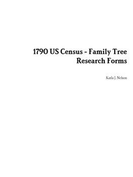 1790 US Census - Family Tree Research Forms