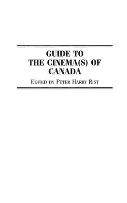 Guide to the Cinema(s) of Canada