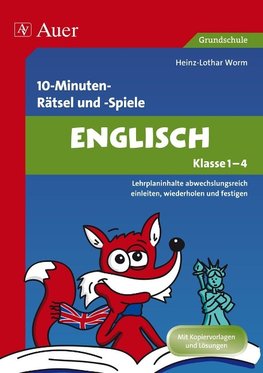 10-Minuten-Rätsel und -Spiele Englisch Klasse 1-4