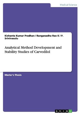 Analytical Method Development and Stability Studies of Carvedilol