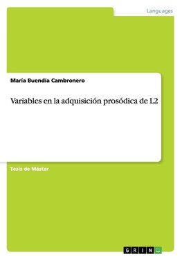 Variables en la adquisición prosódica de L2