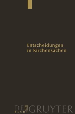 Entscheidungen in Kirchensachen seit 1946 / 1.1.-31.12.2005