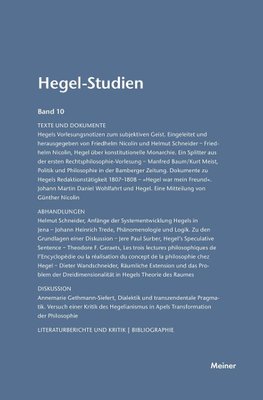 Hegel-Studien / Hegel-Studien