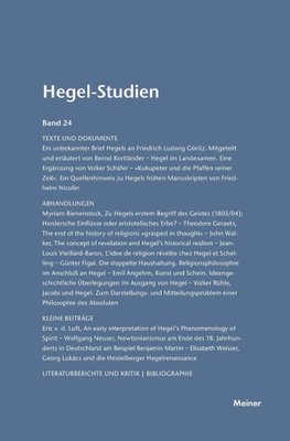 Hegel-Studien / Hegel-Studien