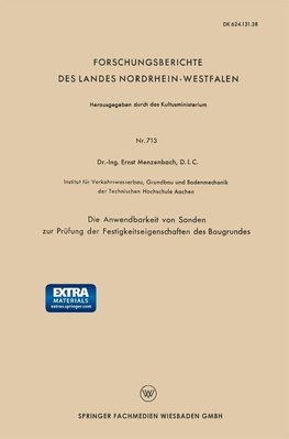 Die Anwendbarkeit von Sonden zur Prüfung der Festigkeitseigenschaften des Baugrundes