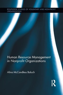 Human Resource Management in Nonprofit Organizations