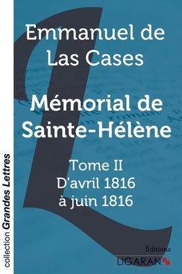 Mémorial de Sainte-Hélène (grands caractères)