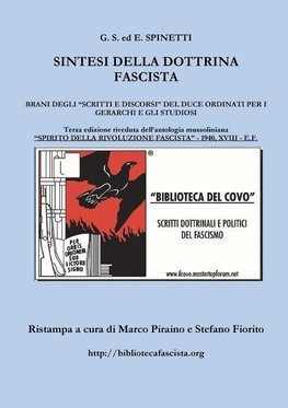 SINTESI DELLA DOTTRINA FASCISTA