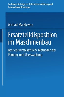 Ersatzteildisposition im Maschinenbau