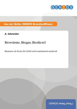 Biowärme, Biogas, Biodiesel