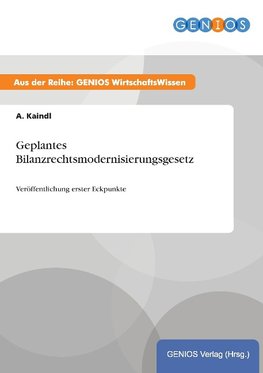 Geplantes Bilanzrechtsmodernisierungsgesetz