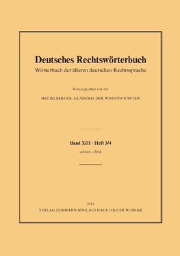 Deutsches Rechtswörterbuch Bd. XIII, Heft 3/4 - selchen - Sold