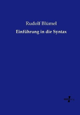 Einführung in die Syntax