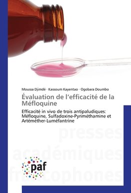 Évaluation de l'efficacité de la Méfloquine