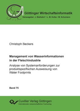 Management von Wasserinformationen in der Fleischindustrie