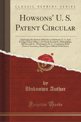 Author, U: Howsons' U. S. Patent Circular