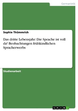 Das dritte Lebensjahr: Die Sprache ist voll da! Beobachtungen frühkindlichen Spracherwerbs