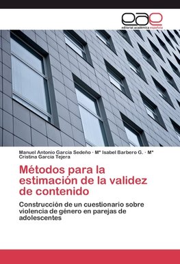 Métodos para la estimación de la validez de contenido