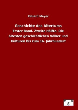 Geschichte des Altertums