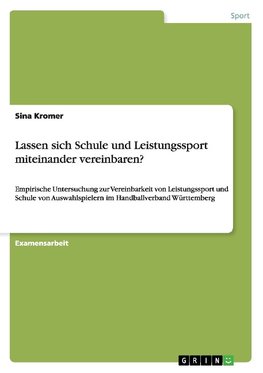 Lassen sich Schule und Leistungssport miteinander vereinbaren?